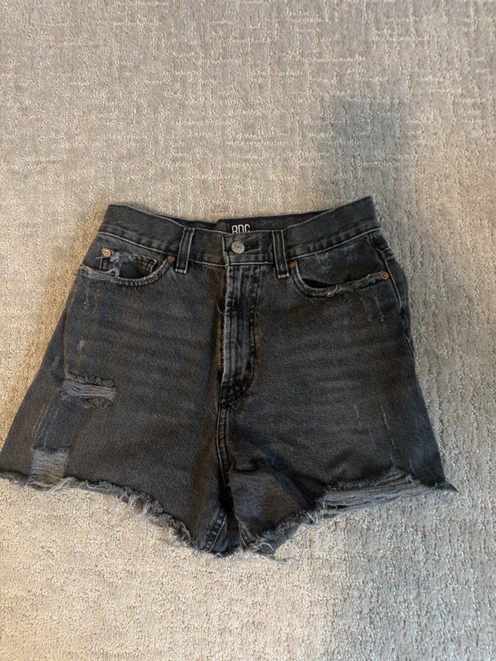 BDG Urban Outfitters A-Line Denim Cutoff Shorts Black 27